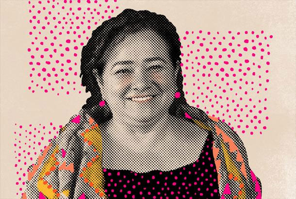 Claudia Paz y Paz (illustration by Vérane Cottin, photograph by Teresa Osoria Ochoa) 
