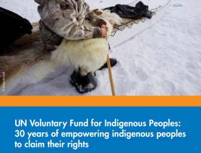 Cover of booklet on UN Voluntary Fund for Indigenous Peoples