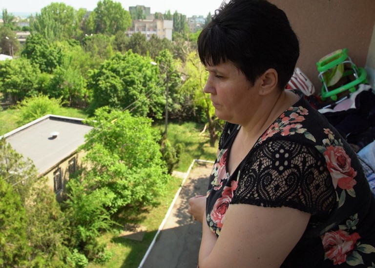 Irina Bulat fled Ukraine with her children in March 2022 and is now living in Moldova. © OHCHR Moldova 