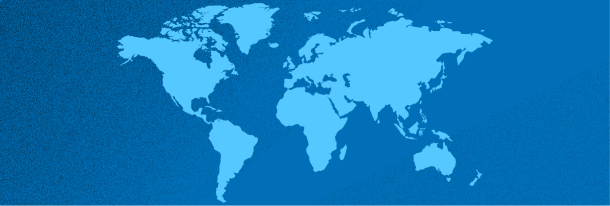 Mapa azul del mundo