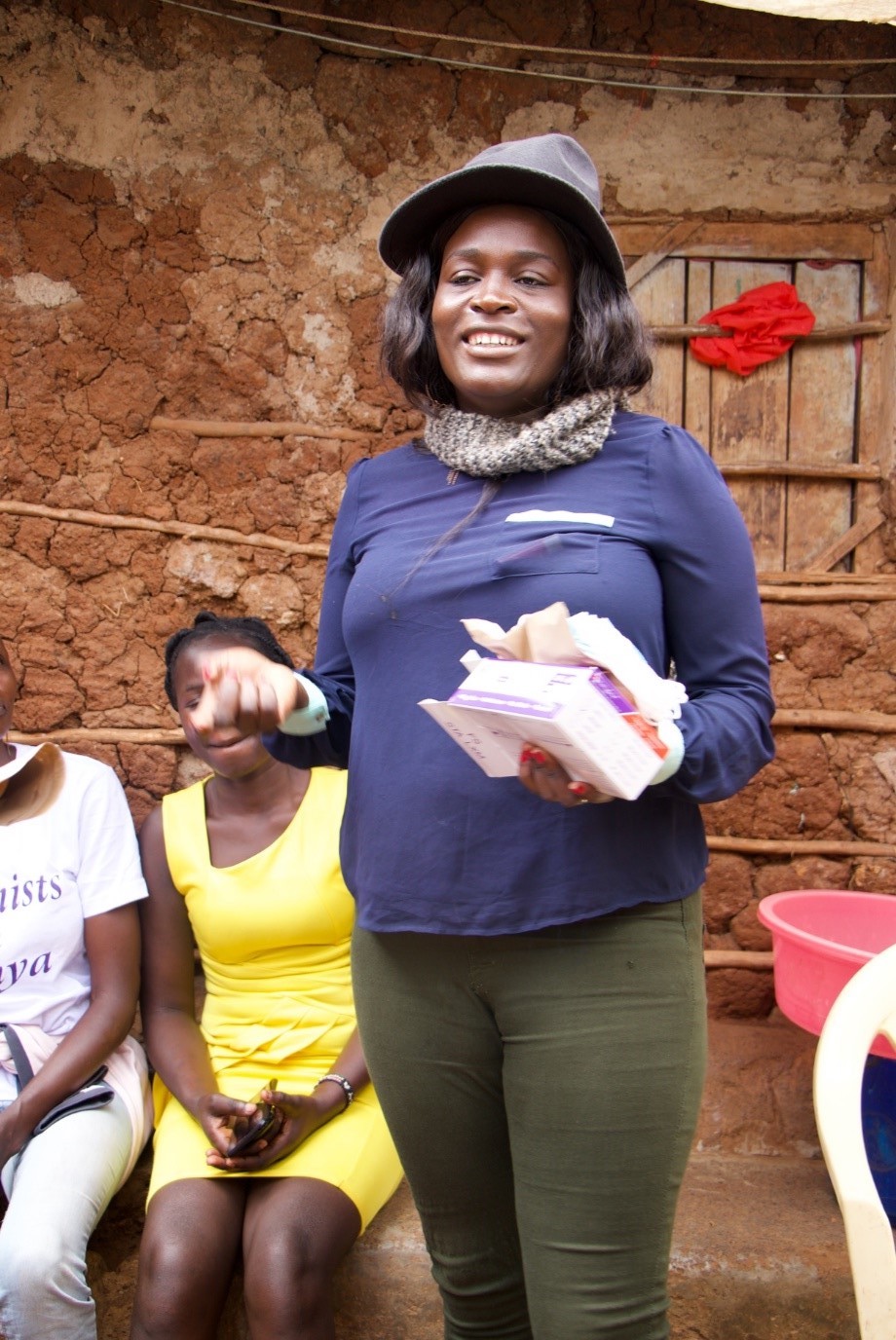 Editar Ochieng during one of the soap making training sessions with women in Kibera