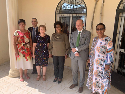 La Junta de Síndicos visita el Chad - con una reunión con el Coordinador Residente de la ONU en el Chad