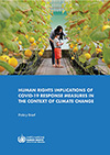 Cover: Human Rights implications of COVID-19 response measures in the context of climate change