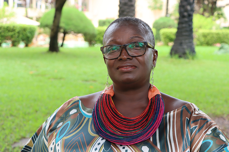 Khady Florence Dabo Korea, President of the Institute for Women and Children in Guinea Bissau, was instrumental in the rescue of Aruna Candé. ©OHCHR WARO 