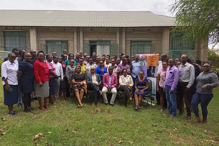 UN Human Rights held a forum with officers from the county government of Makueni who are responsible for organizing public participation at the community level. © OHCHR