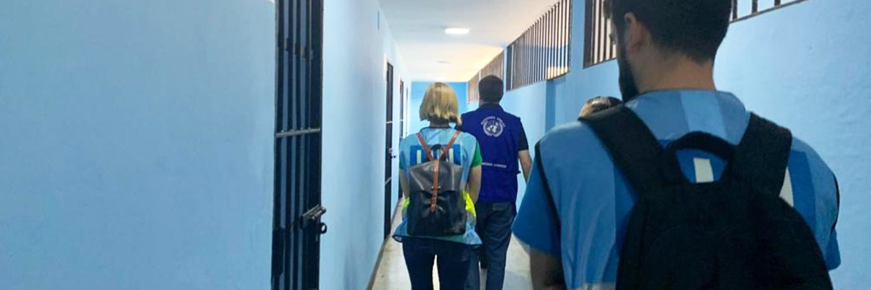 Personal de derechos humanos de la ONU visita un centro penitenciario en el Estado de Monagas, Venezuela. Copyright ACNUDH