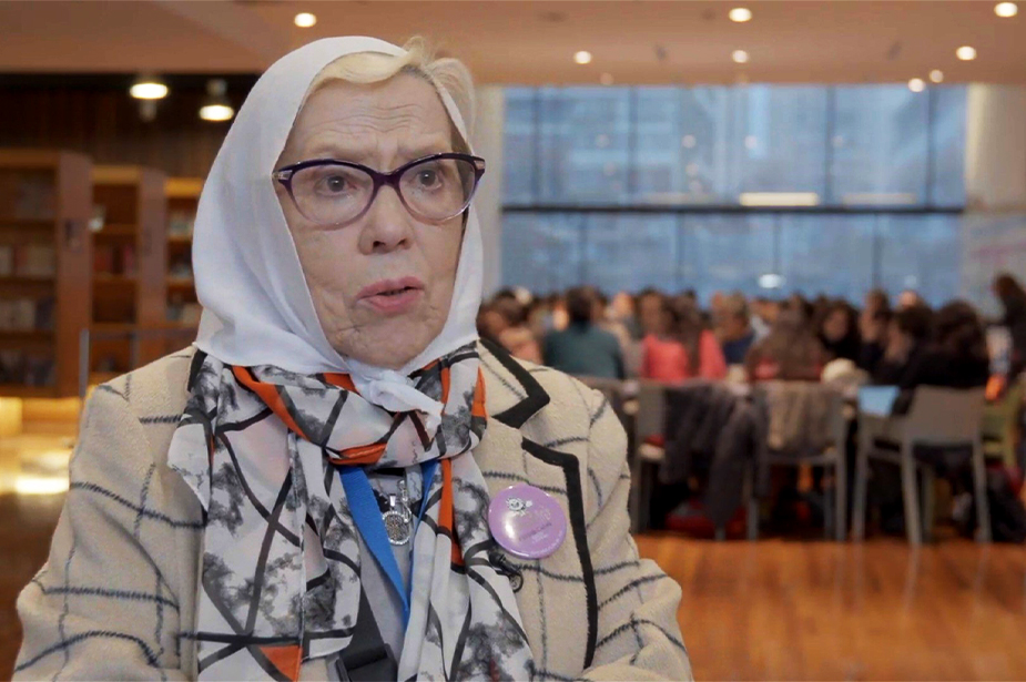 Buscarita Roa, of Grandmothers of Plaza de Mayo, a rights group dedicated to finding loved ones who disappeared during Argentina’s dictatorship. ©OHCHR