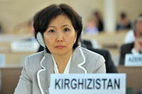 H.E. Ms. Gulnara ISKAKOVA (Kyrgyzstan), Vice-President and Rapporteur © UN Photo/ Jean-Marc Ferré