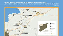 Idlib and surrounding areas – attacks impacting civilians and civilian infrastructures ©UNHRC