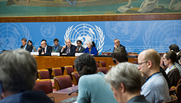Photos of COI Syria activities including presentations to the Human Rights Council and press encounters © UN Photo  
