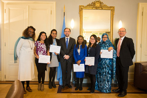 High Commissioner for Human Rights meeting with the 2017 LDCs/SIDS Fellows, 20 November 2017, Palais Wilson, © OHCHR/Pierre Albouy