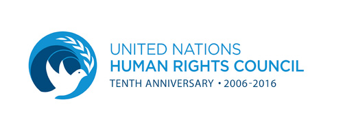 Logo: Human Rights Council 10th Anniversary