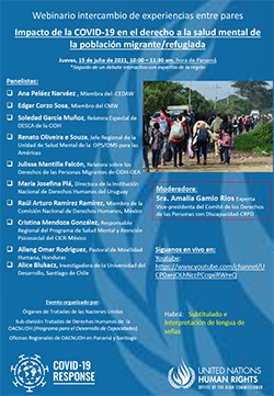 Латиноамериканский экспертный вебинар о влиянии COVID-19 на право на психическое здоровье