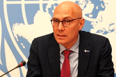 HC Volker Türk at the press conference at the UN Geneva on 24 May 2023