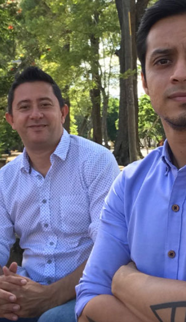 危地马拉的记者和人权维护者马文·德尔·西德（Marvin Del Cid）（左）和桑尼·菲格罗亚（Sonny Figueroa）（右）。©第35条