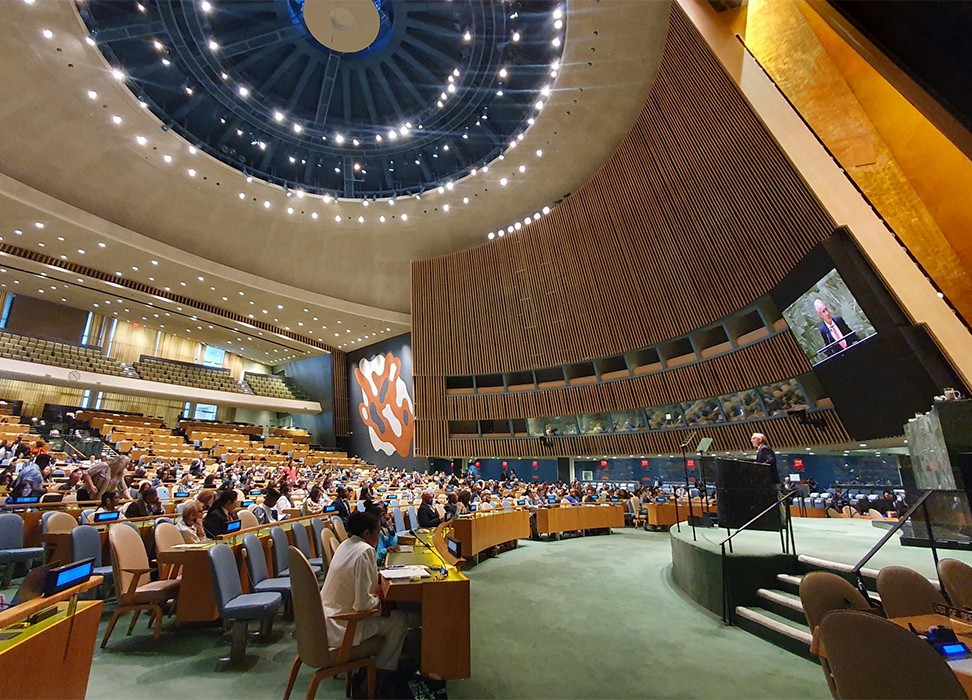 非洲人后裔问题常设论坛第二届会议于2023年在纽约联合国总部举行。© 人权高专办