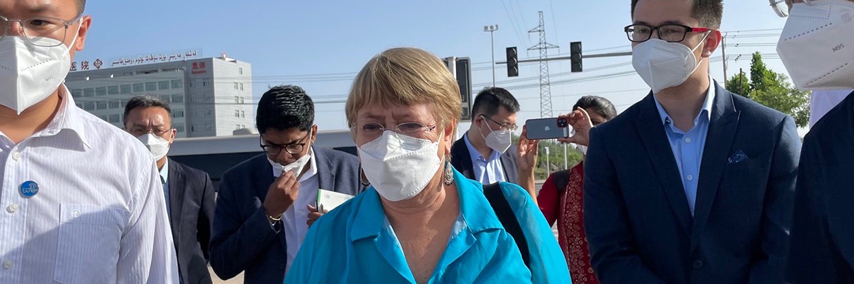 La Haute-Commissaire Michelle Bachelet durant sa visite en Chine, à Urumqi, Région autonome ouïghoure du Xinjiang, en République populaire de Chine © HCDH