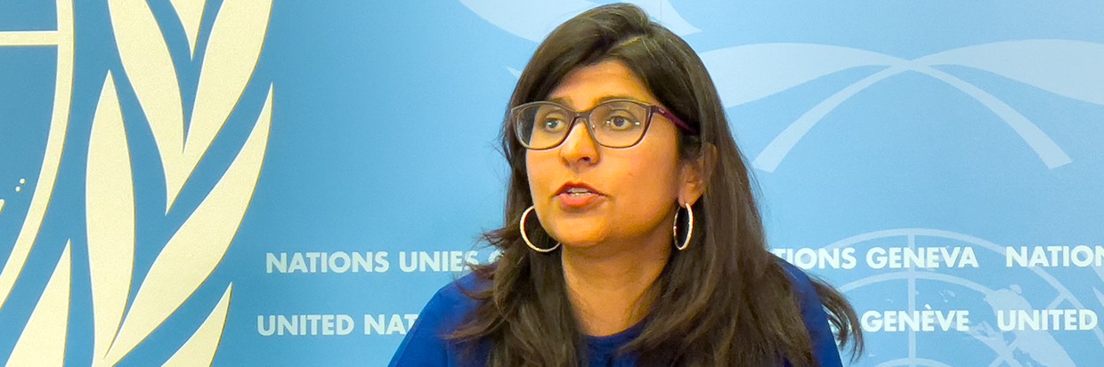 Spokesperson for the UN High Commissioner for Human Rights Ravina Shamdasani © OHCHR/Anthony Everett Headley