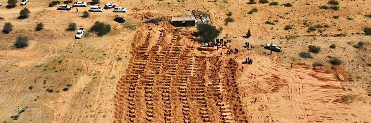 Mass grave in Tarhuna in May 2022