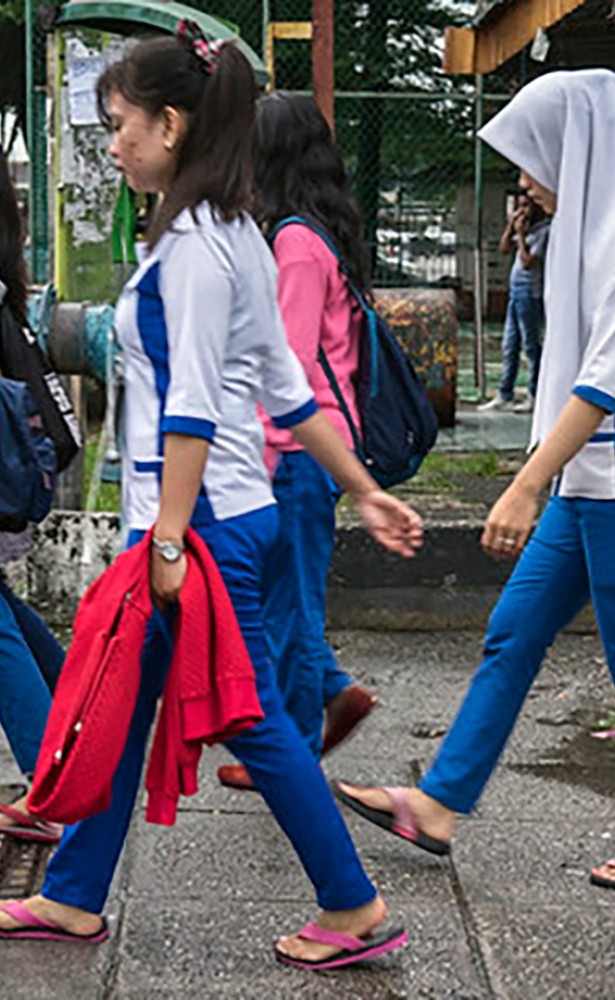 Women walking in the street