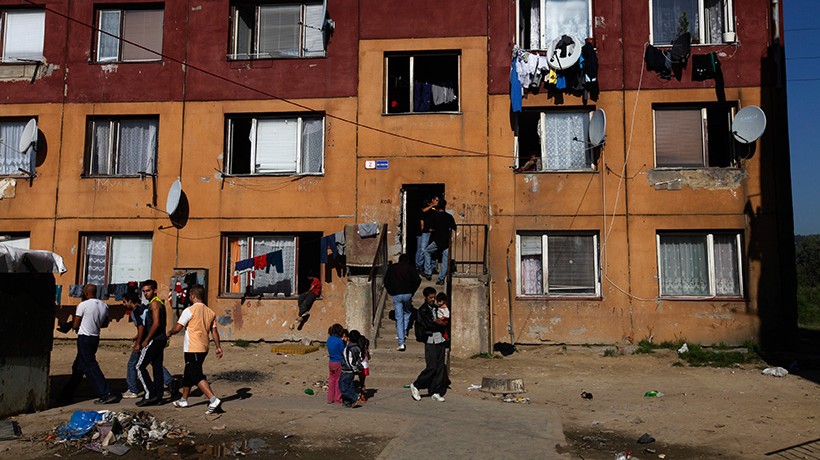 slum apartment building