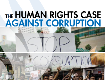 Human rights case against corruption cover