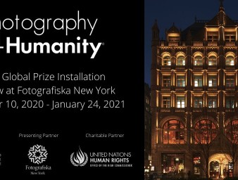 Promotional poster for the Photography 4 Humanity installation