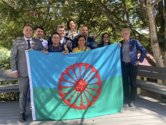 Romani human rights defenders during a meeting held in Costa Rica in May 2023 to promote global efforts to strengthen Roma and memorialization. © UPEACE