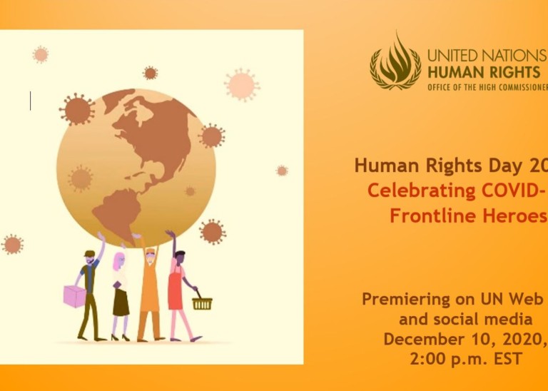 Poster for Human Rights Day 2020